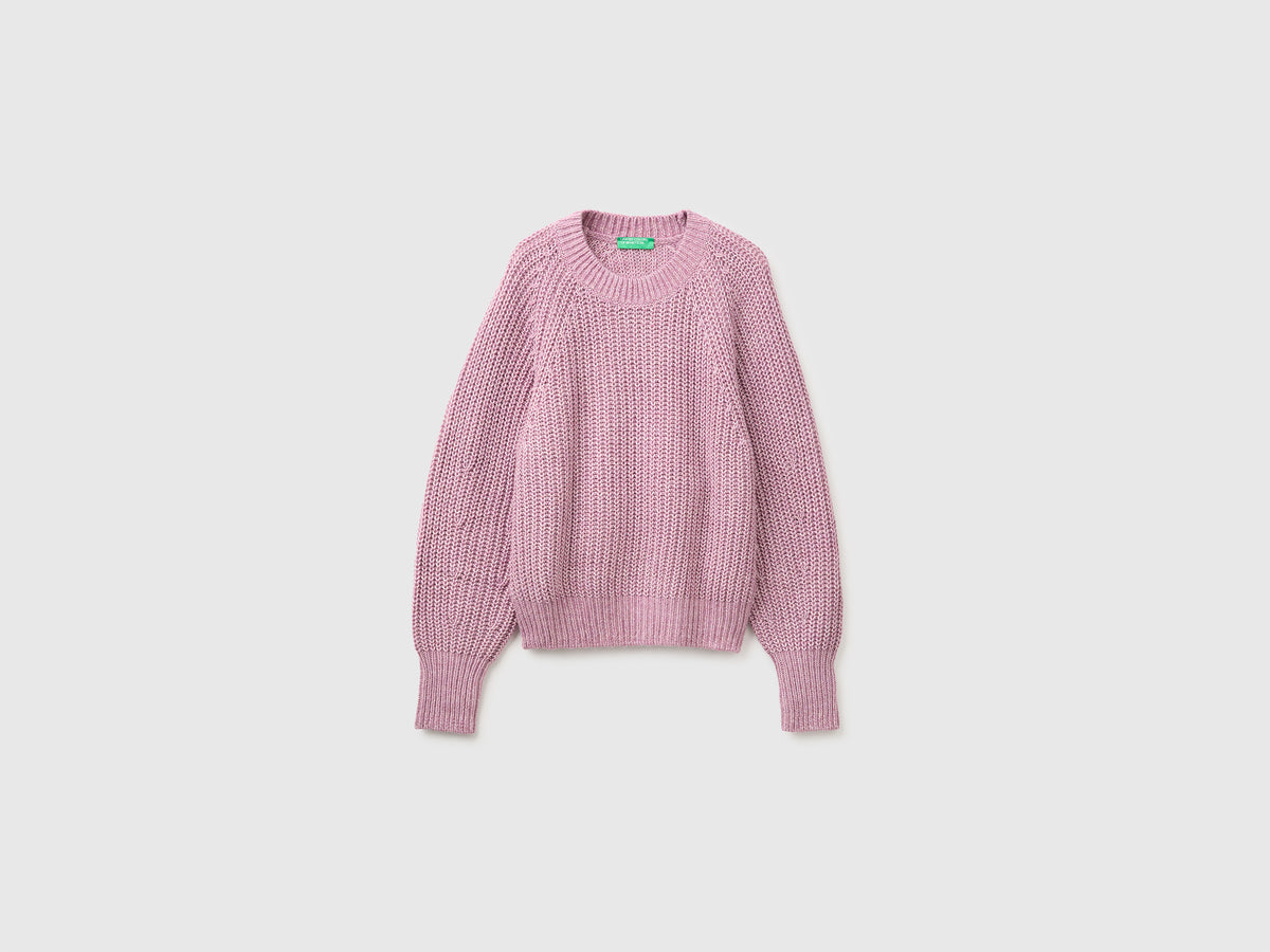 Camisola mélange em mistura de algodão e lã - ucb_image_FS