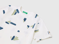 Printed linen blend T-shirt - ucb_image_DS1