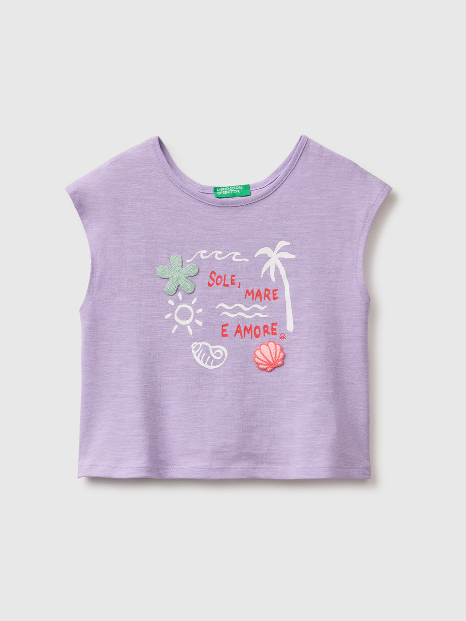 T-shirt with print and applications - ucb_image_FS