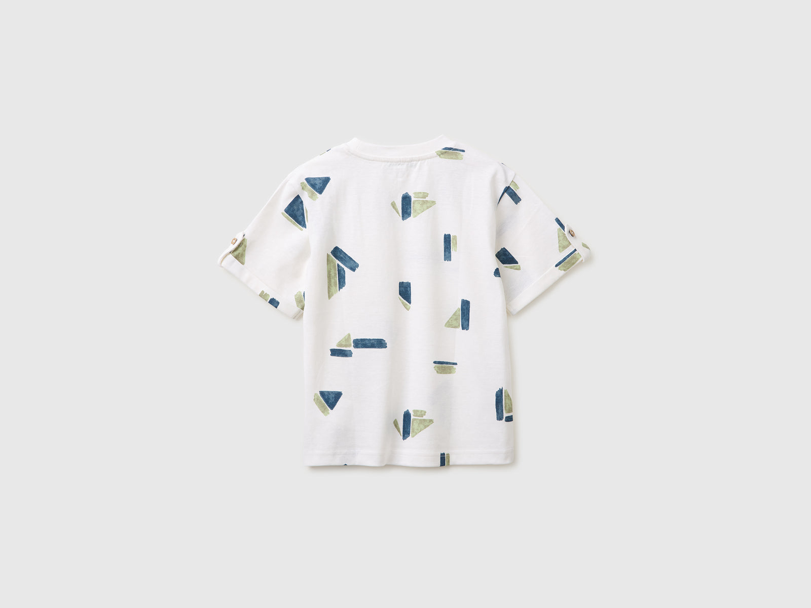 Printed linen blend T-shirt - ucb_image_BS