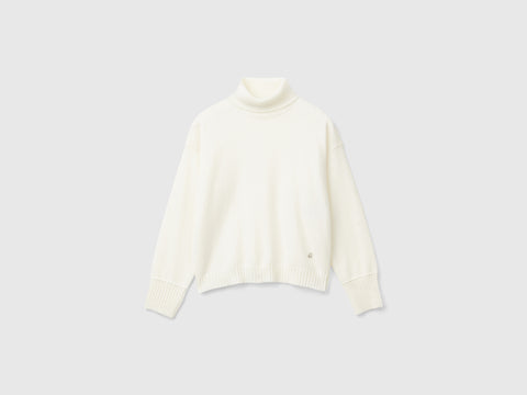 Camisola de gola alta em mistura de lã - ucb_image_FS