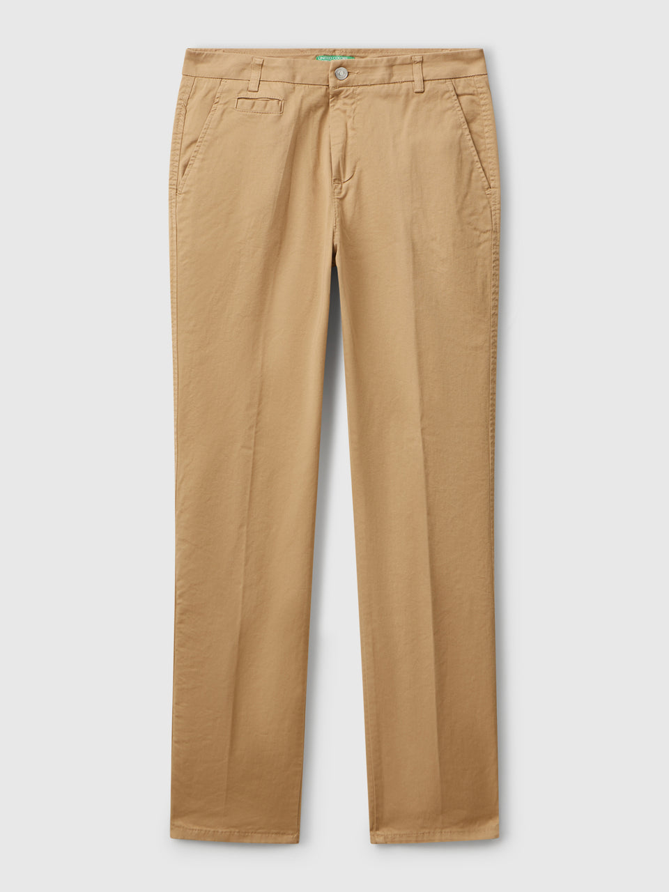 Chinos slim fit em algodão camel - ucb_image_FS