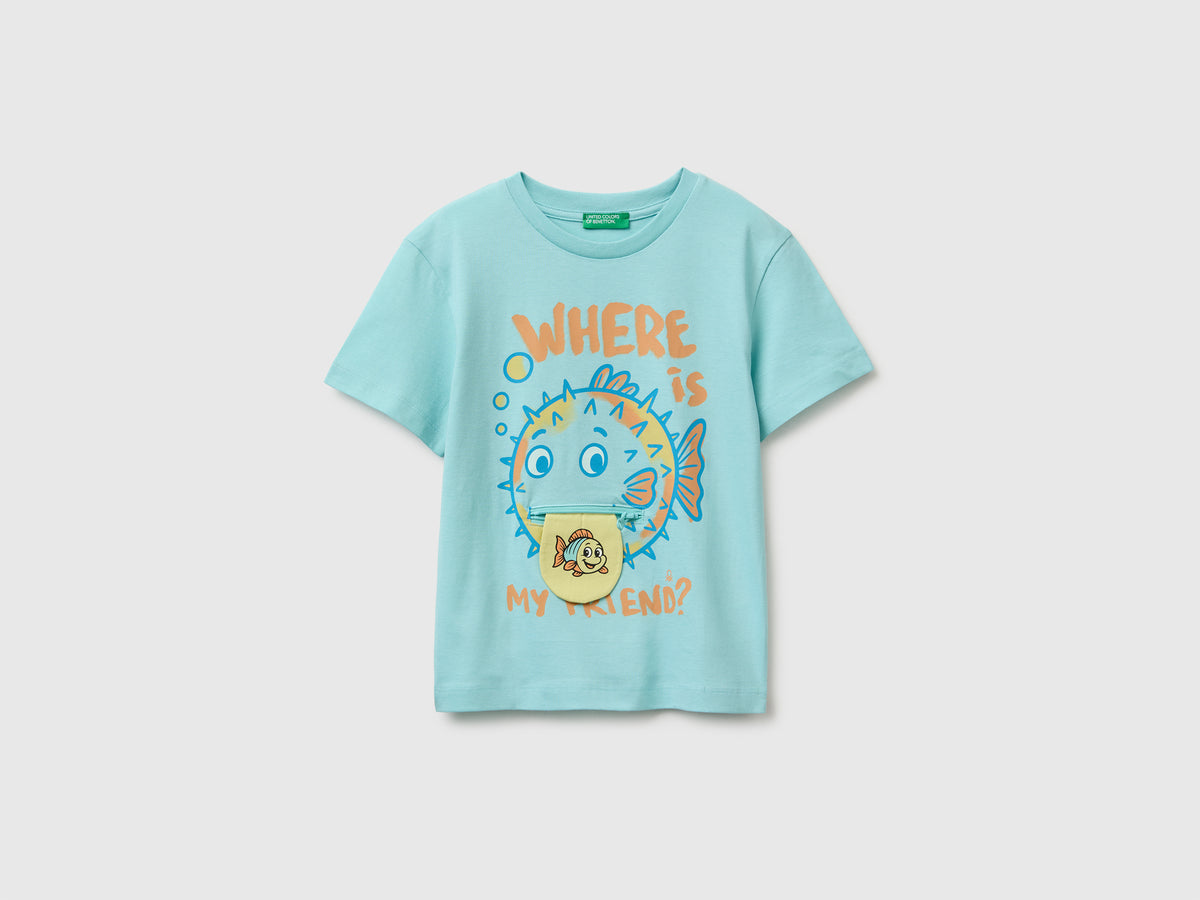 Printed T-shirt with zip - ucb_image_FS