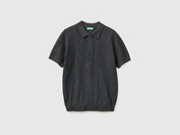 Textured linen blend polo shirt - ucb_image_FS