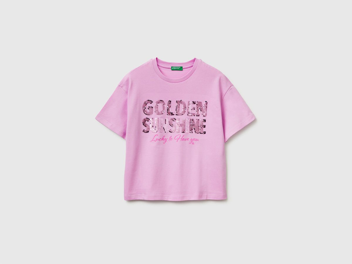 T-shirt with print and sequins - ucb_image_FS
