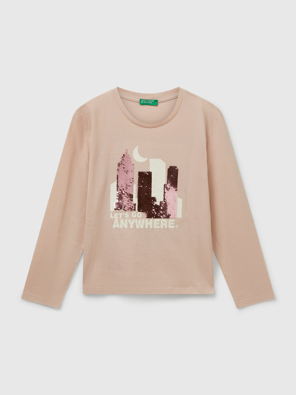 T-shirt com lantejoulas em algodão - ucb_image_FS