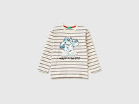 T-shirt às riscas com estampa - ucb_image_FS