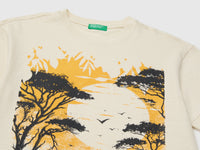 Crew neck T-shirt with print - ucb_image_DS1