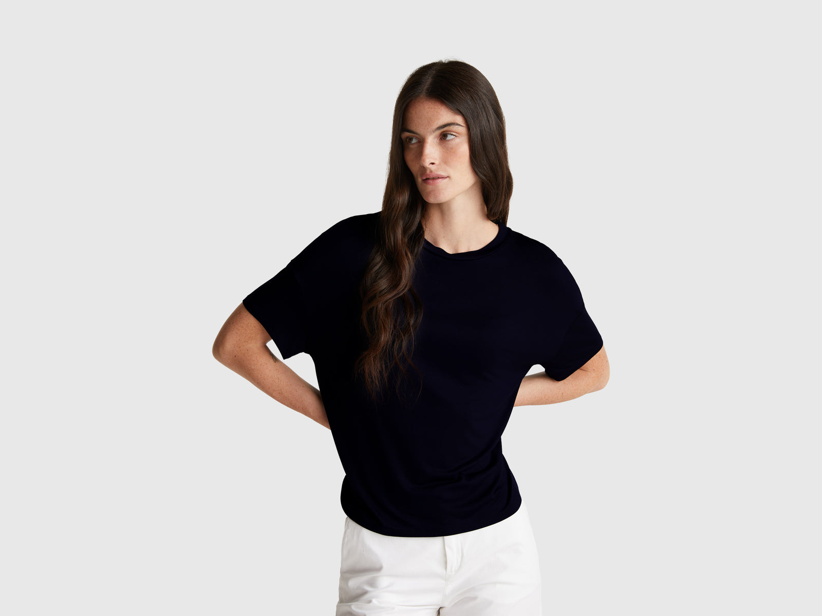 T-shirt slim fit em viscose stretch - ucb_image_F
