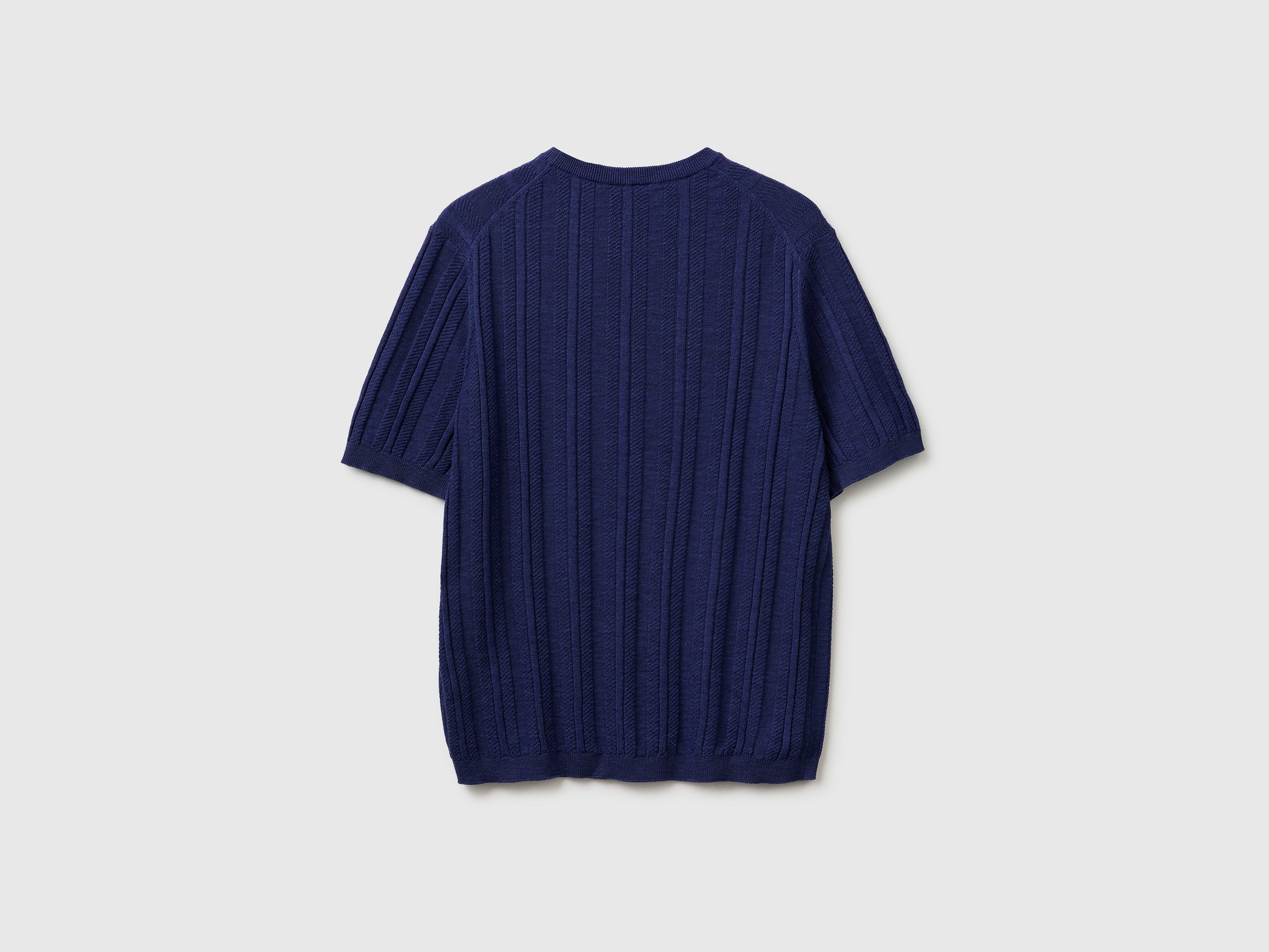 Short-sleeved linen blend sweater - ucb_image_BS