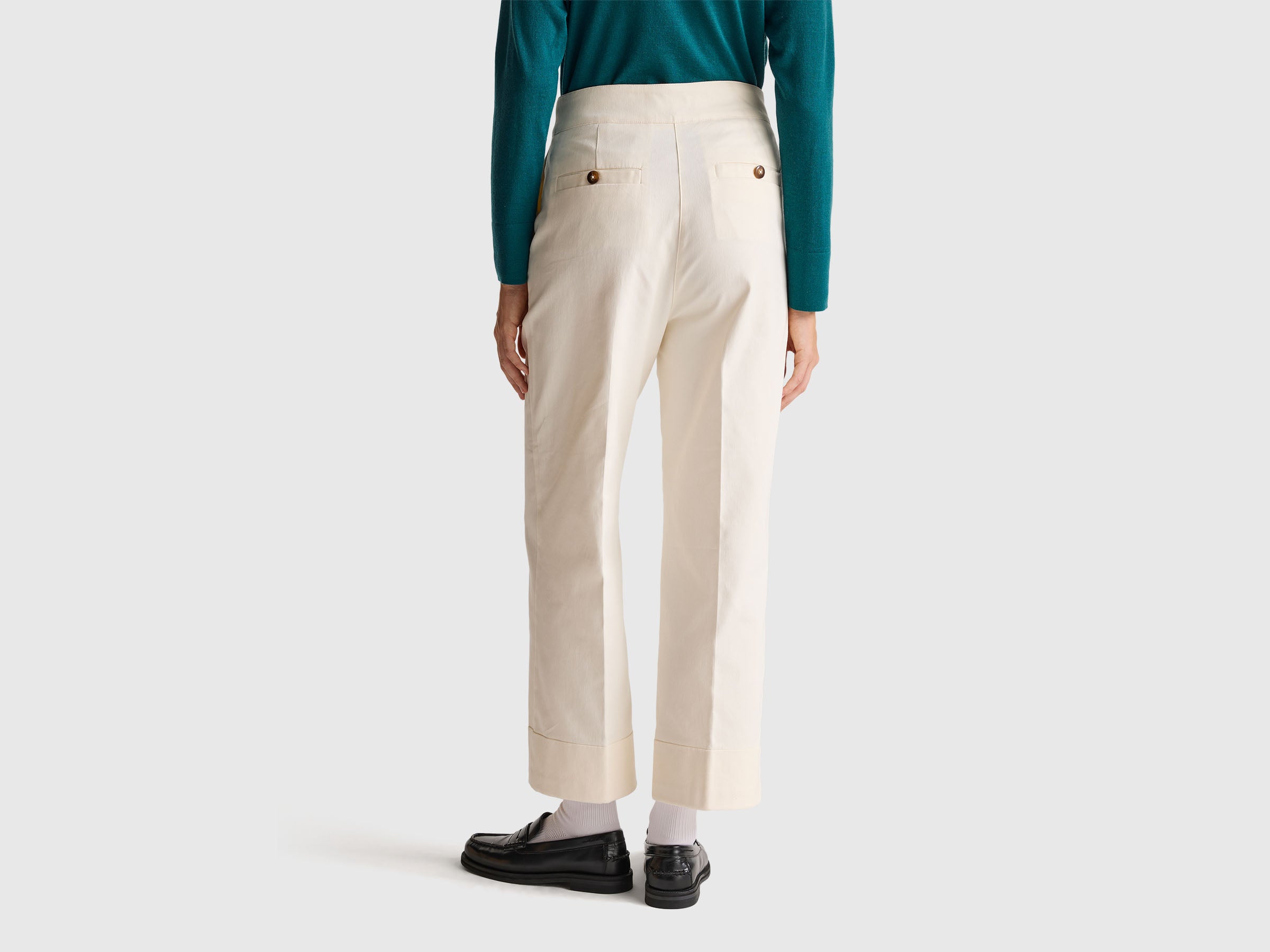 Calças straight com dobra - ucb_image_B