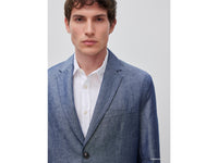 Blazer de abotoadura simples em mistura de linho - ucb_image_FY