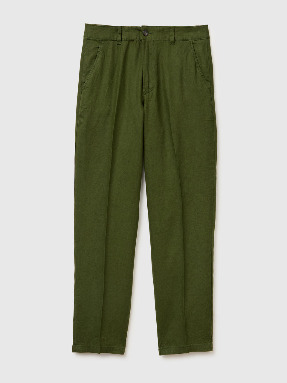 Straight chinos in pure linen - ucb_image_FS