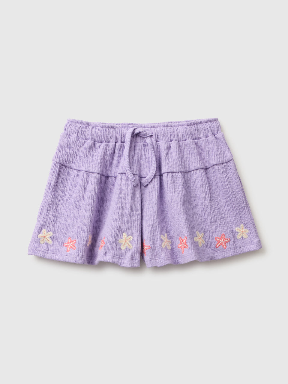 Flared shorts with embroidery - ucb_image_FS