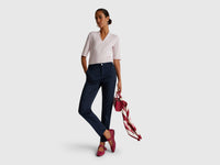 Chinos slim fit em algodão azul-escuro - ucb_image_FY