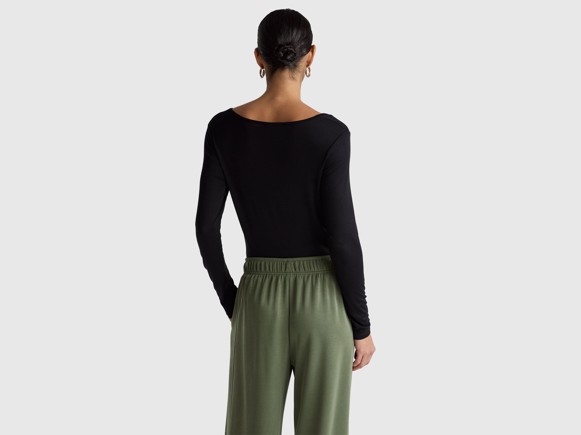 T-shirt slim fit em viscose stretch - ucb_image_B