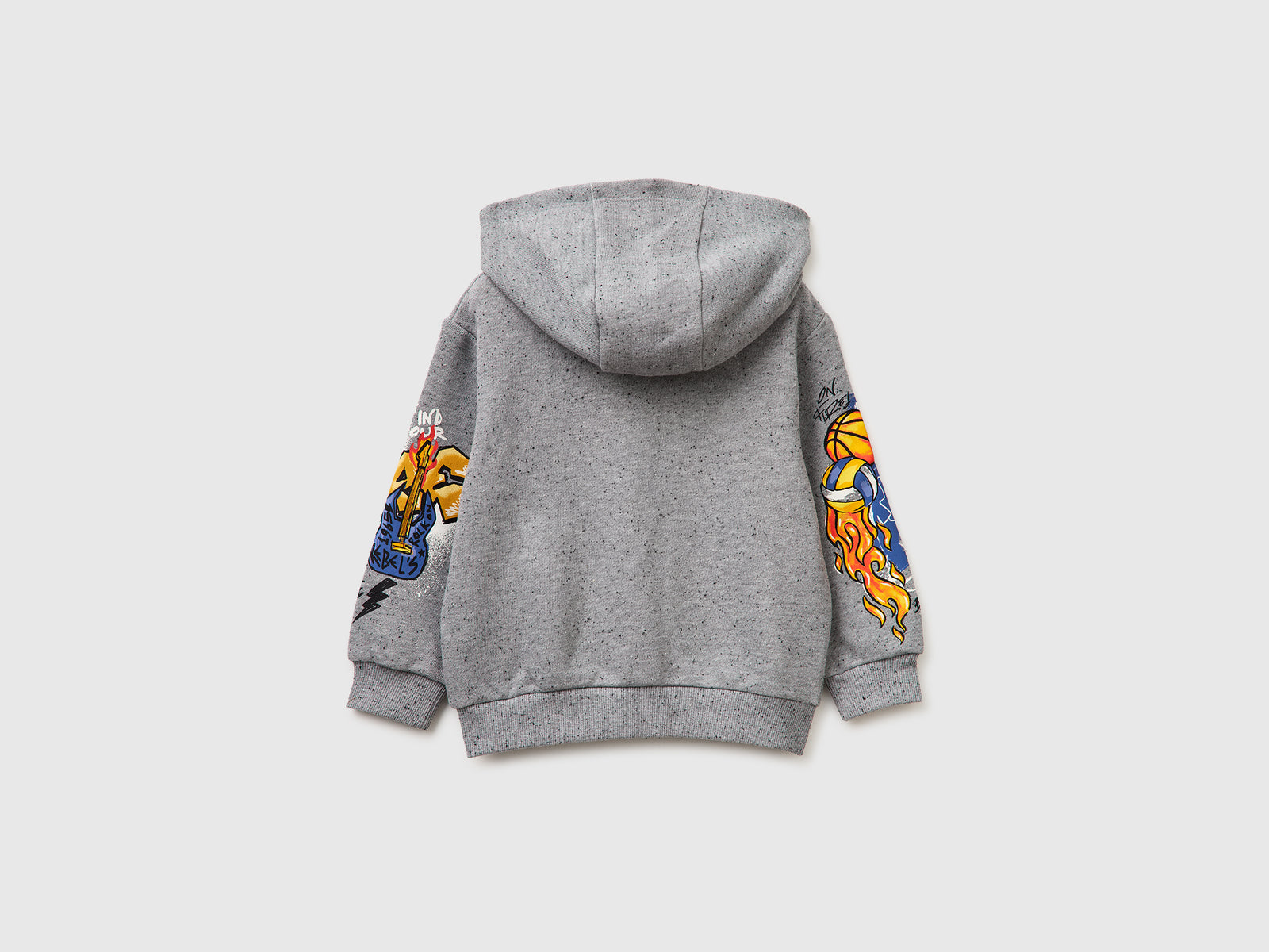 Oversized sweatshirt with zip and prints - ucb_image_BS