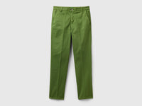 Chinos slim fit em algodão verde militar - ucb_image_FS