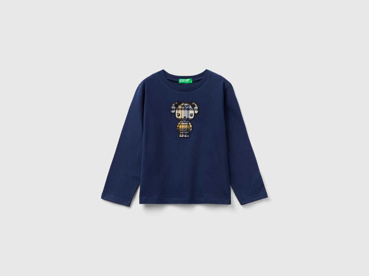 T-shirt com bordado de animalzinho - ucb_image_FS