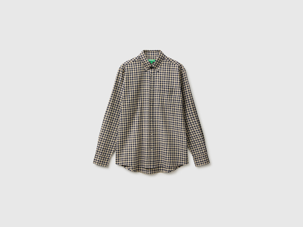 Camisa button down em flanela 100% algodão orgânico - ucb_image_FS