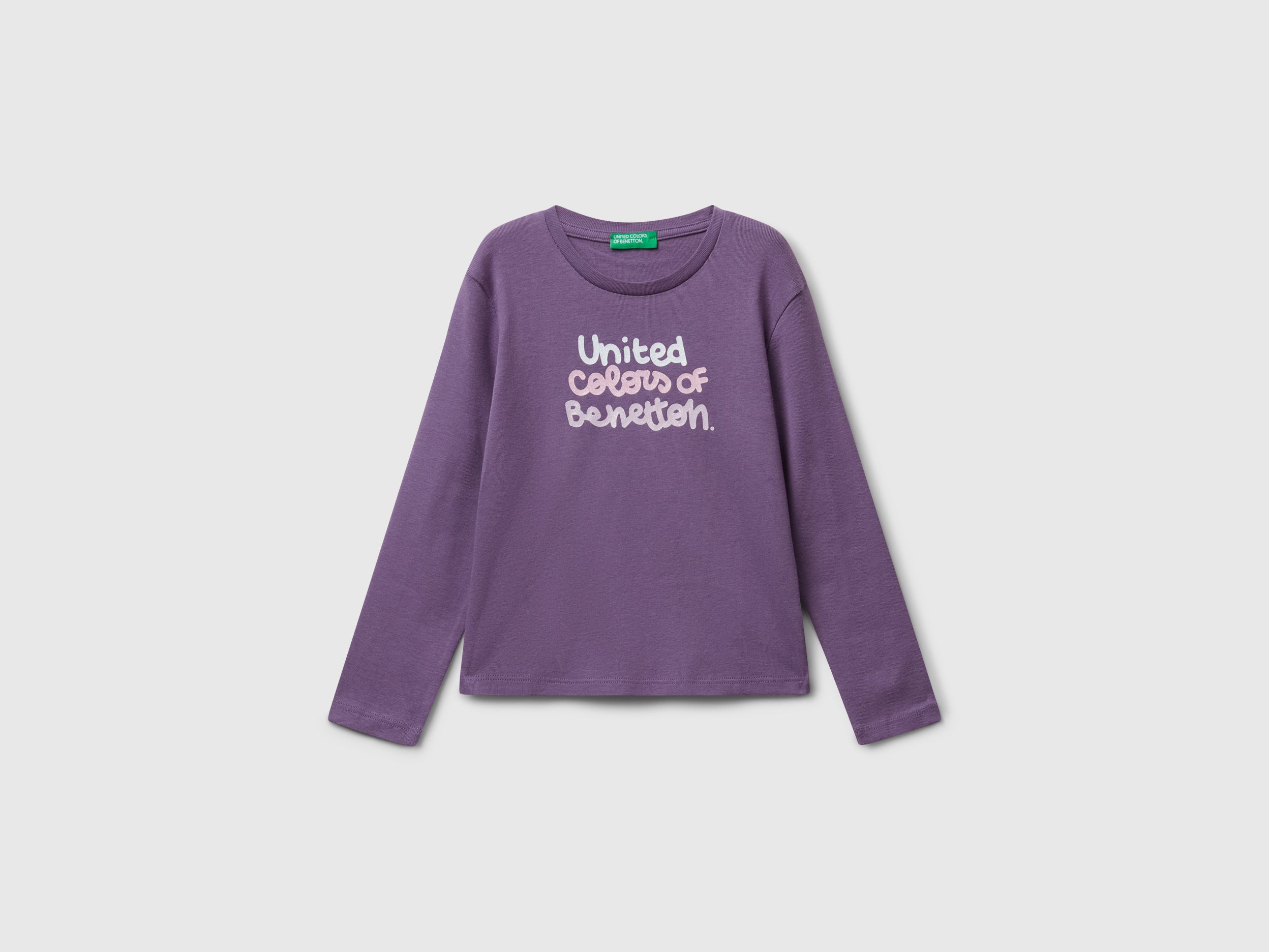 T-shirt com logótipo glitter em algodão - ucb_image_FS