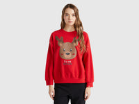 Camisola em tecido polar com estampa rena - ucb_image_F