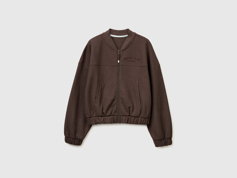 Bomber-style sweatshirt with embroidery - ucb_image_FS