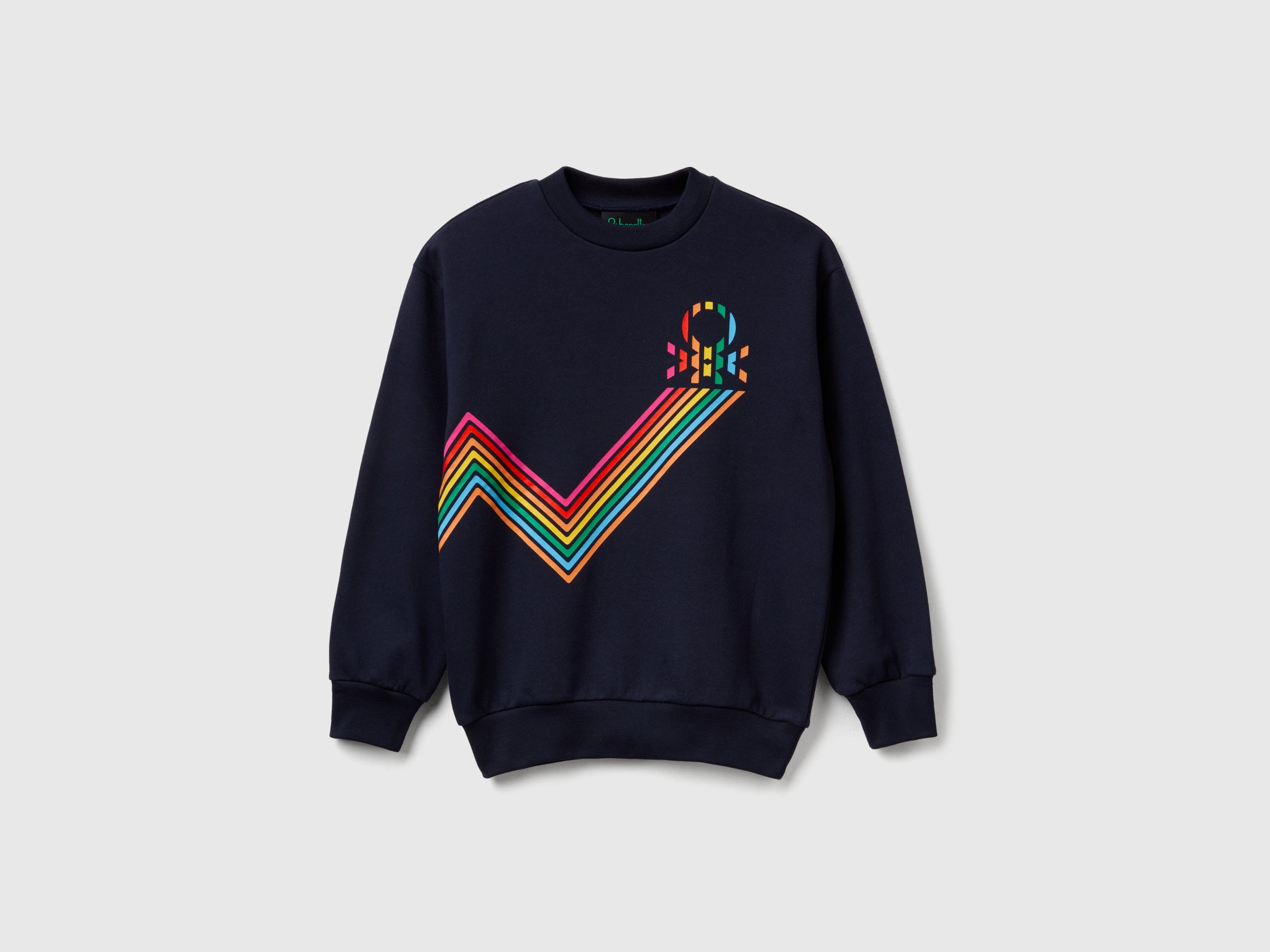 United Colors Of Benetton Kinder Kapuzenpullover Maglia G/C M/L Blau 4 Jahre