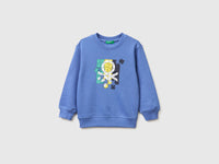 Organic cotton sweatshirt with logo print - ucb_image_FS
