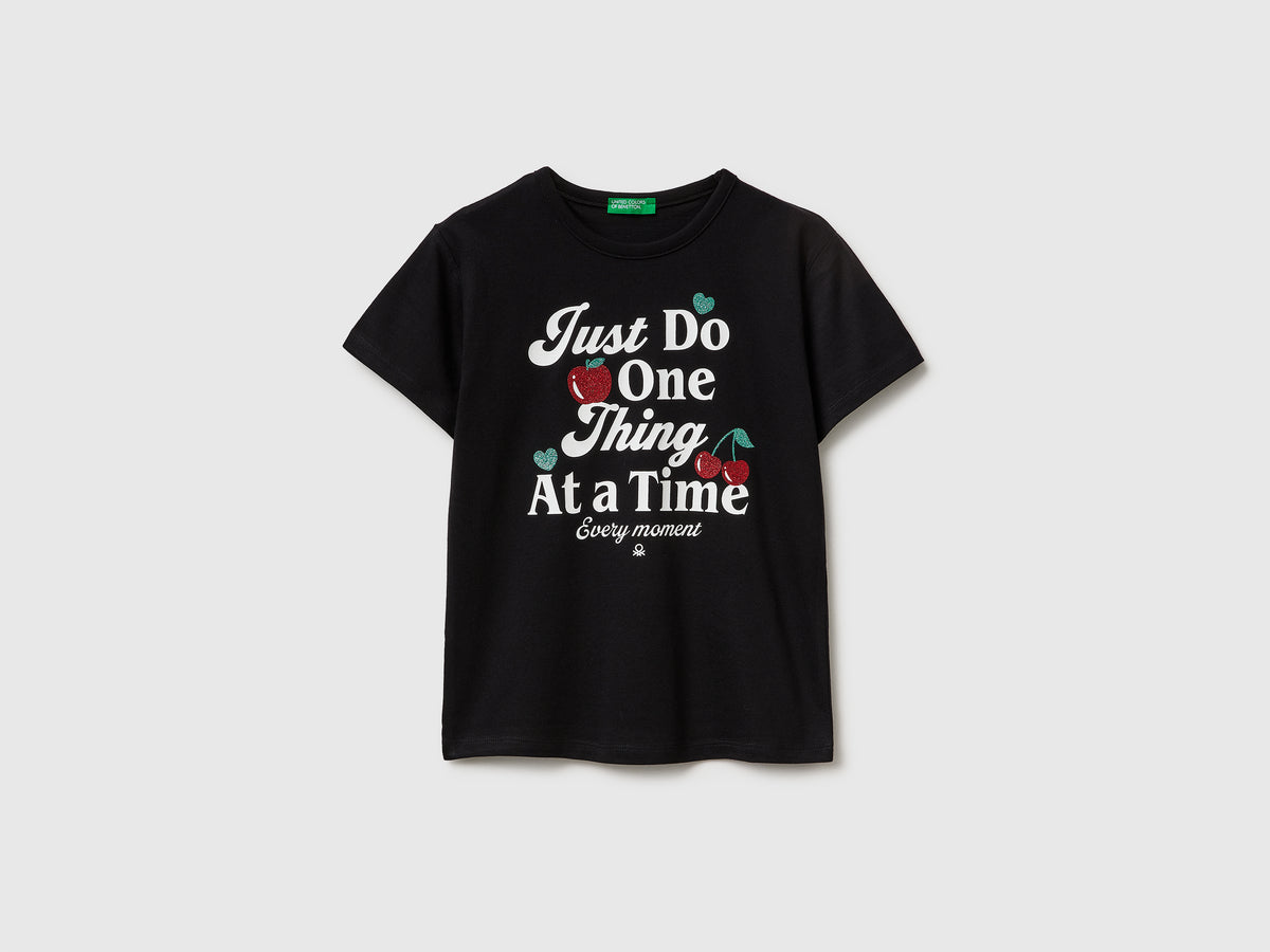 T-shirt with print and glitter - ucb_image_FS