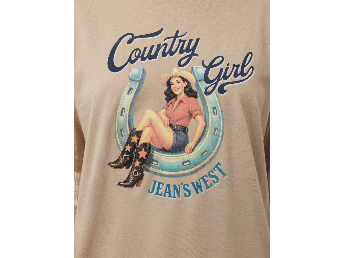 T-shirt relaxed fit com estampa western - ucb_image_FY