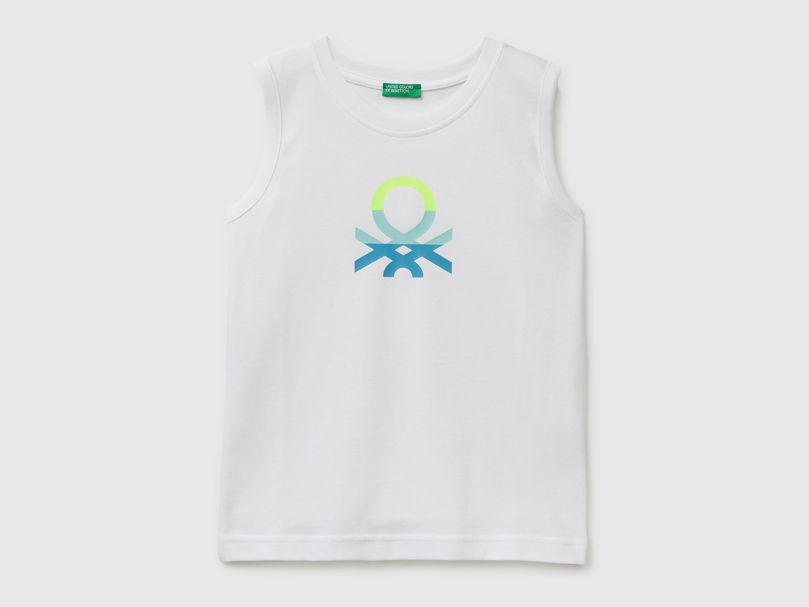 Organic cotton tank top with logo print - ucb_image_FS