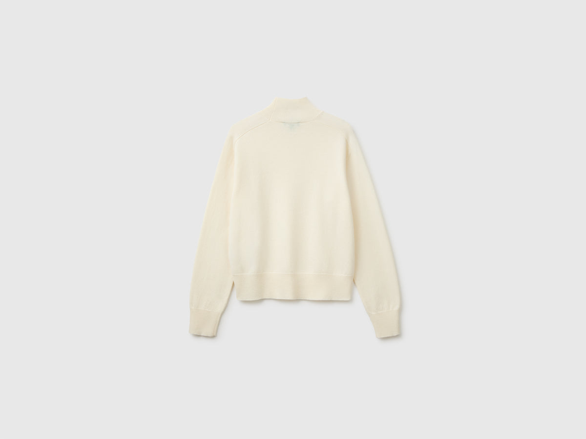 Camisola de gola alta em mistura de caxemira - ucb_image_BS
