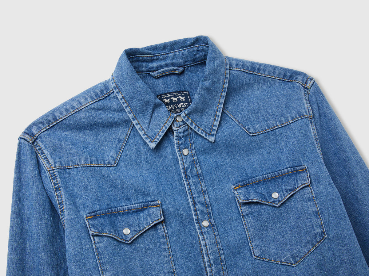 Camisa western de jeans claro - ucb_image_DS1
