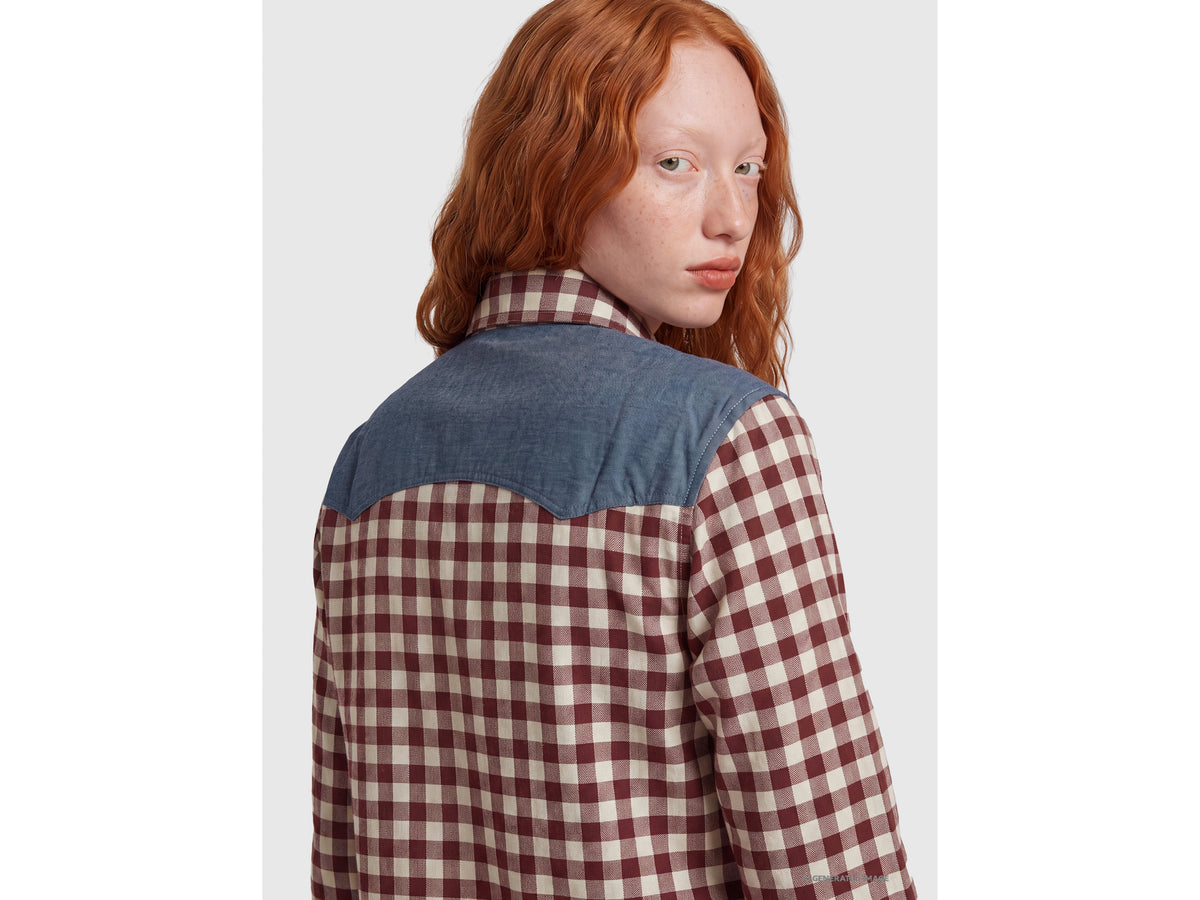 Checked flannel shirt