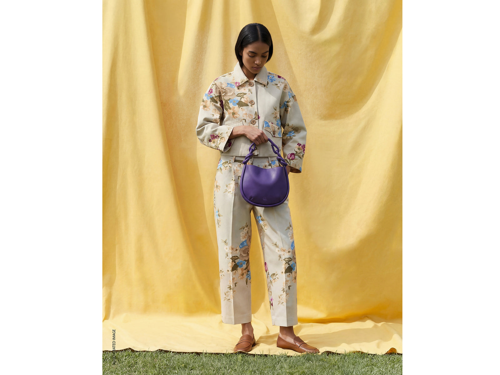 Floral trousers