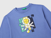 T-shirt in organic cotton with logo print - ucb_image_DS1