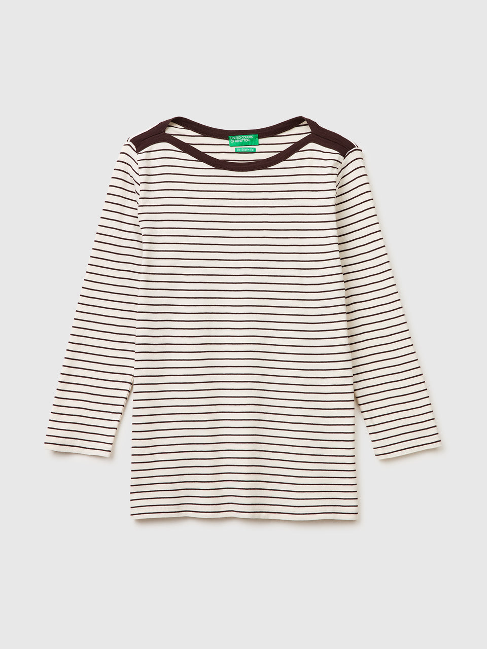 Striped t-shirt with boat neck - ucb_image_FS