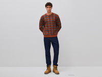 Camisola tartan em mistura de algodão e lã - ucb_image_FY