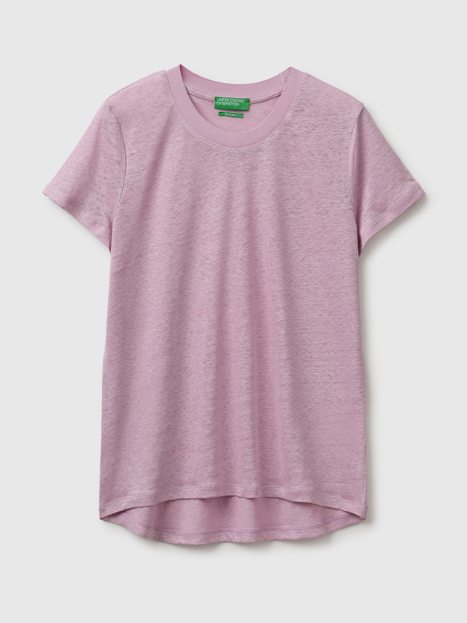 Crew neck T-shirt in pure linen - ucb_image_FS