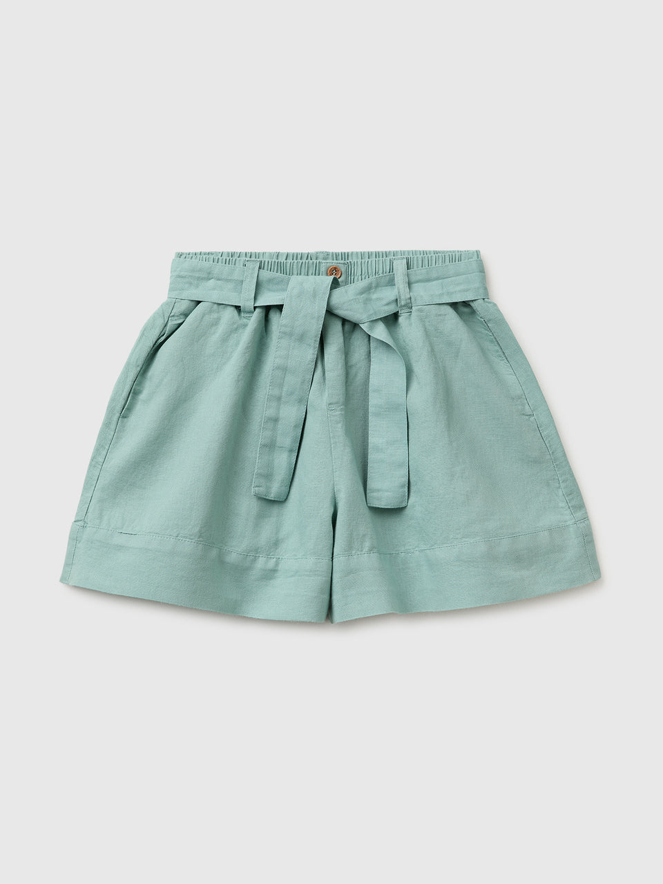 Linen blend shorts with sash - ucb_image_FS