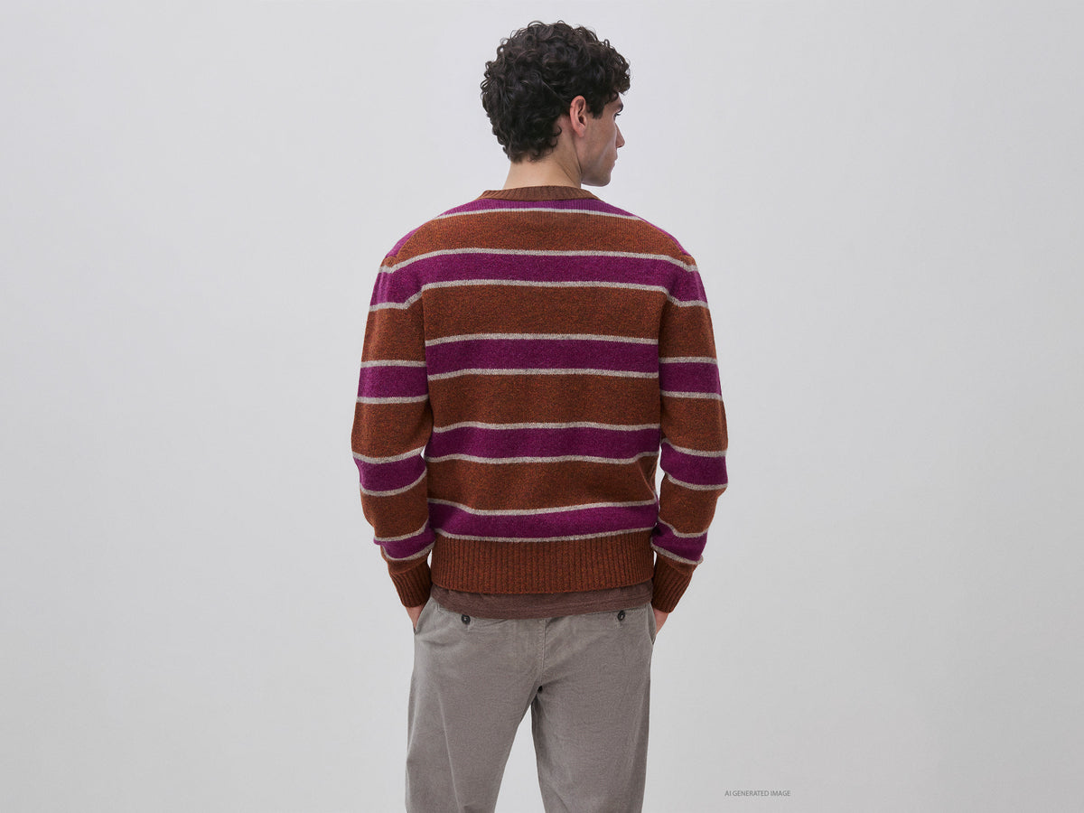 Camisola às riscas 100% lã Shetland - ucb_image_B