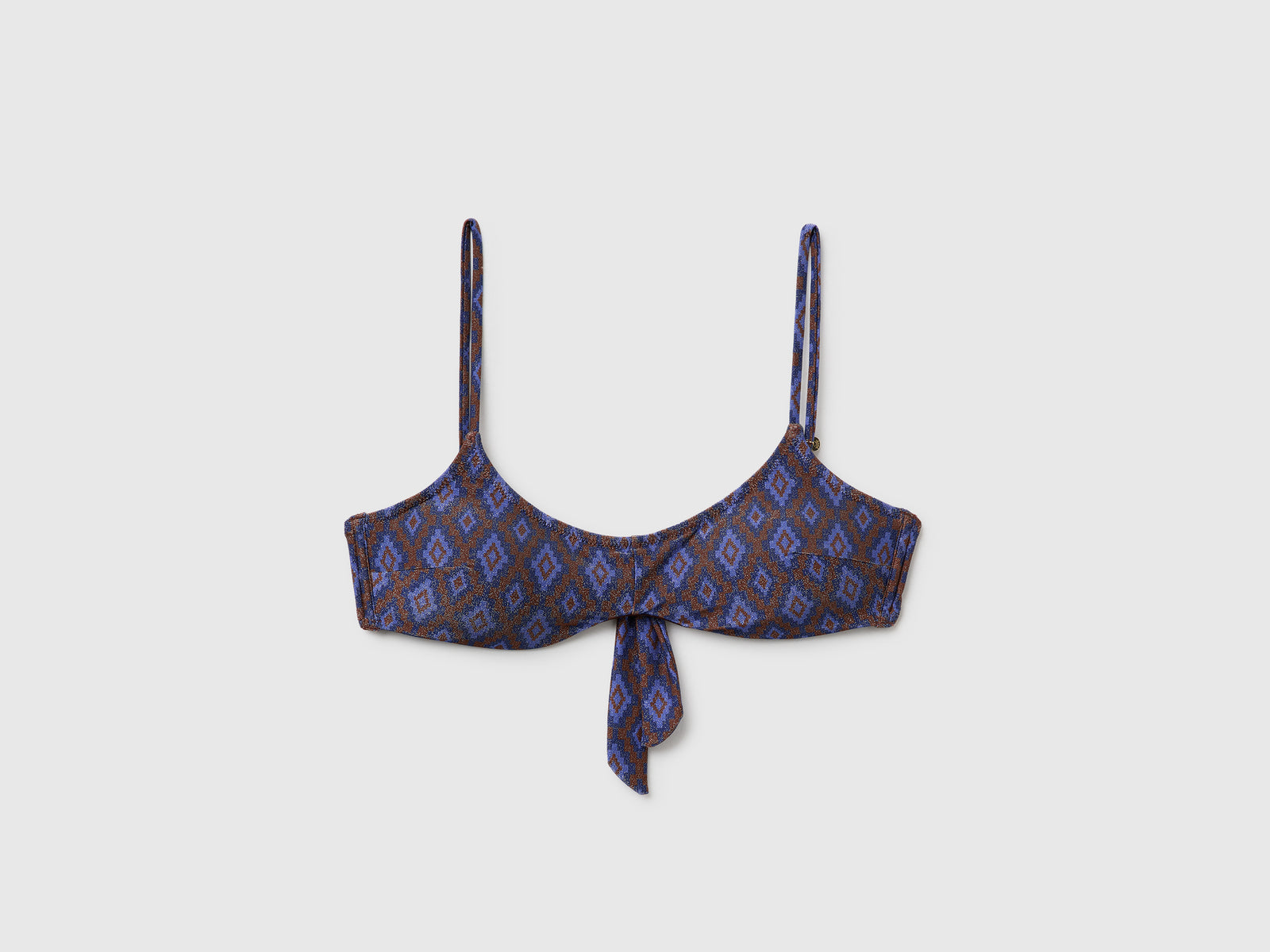 Brassiere de biquíni com estampado étnico e lurex - ucb_image_FS