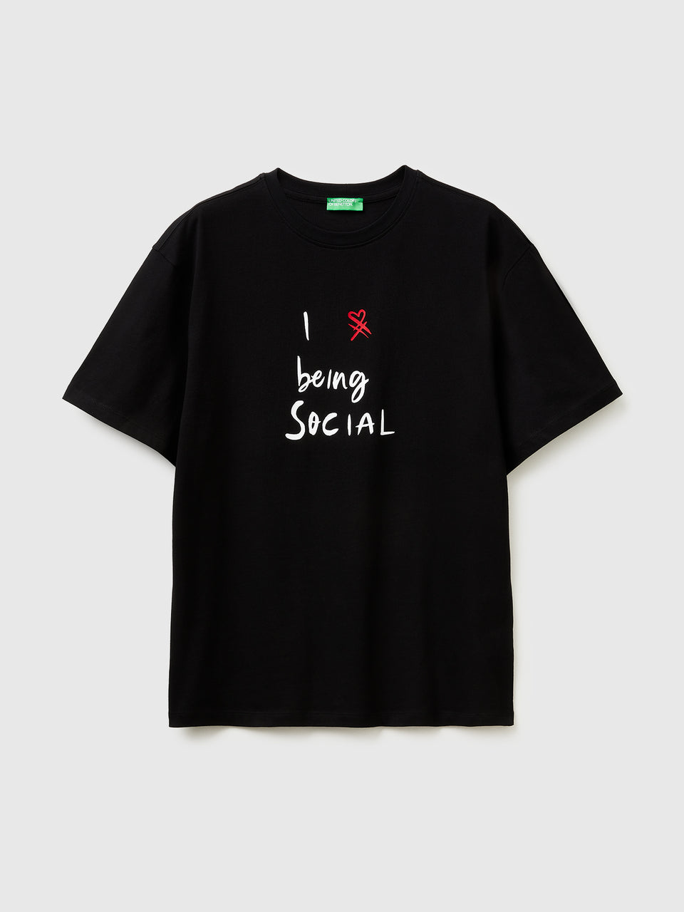 T-shirt com estampa slogan em algodão orgânico - ucb_image_FS