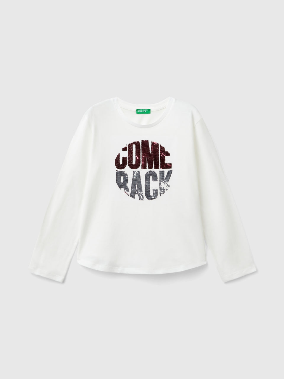 T-shirt com lantejoulas em algodão orgânico - ucb_image_FS