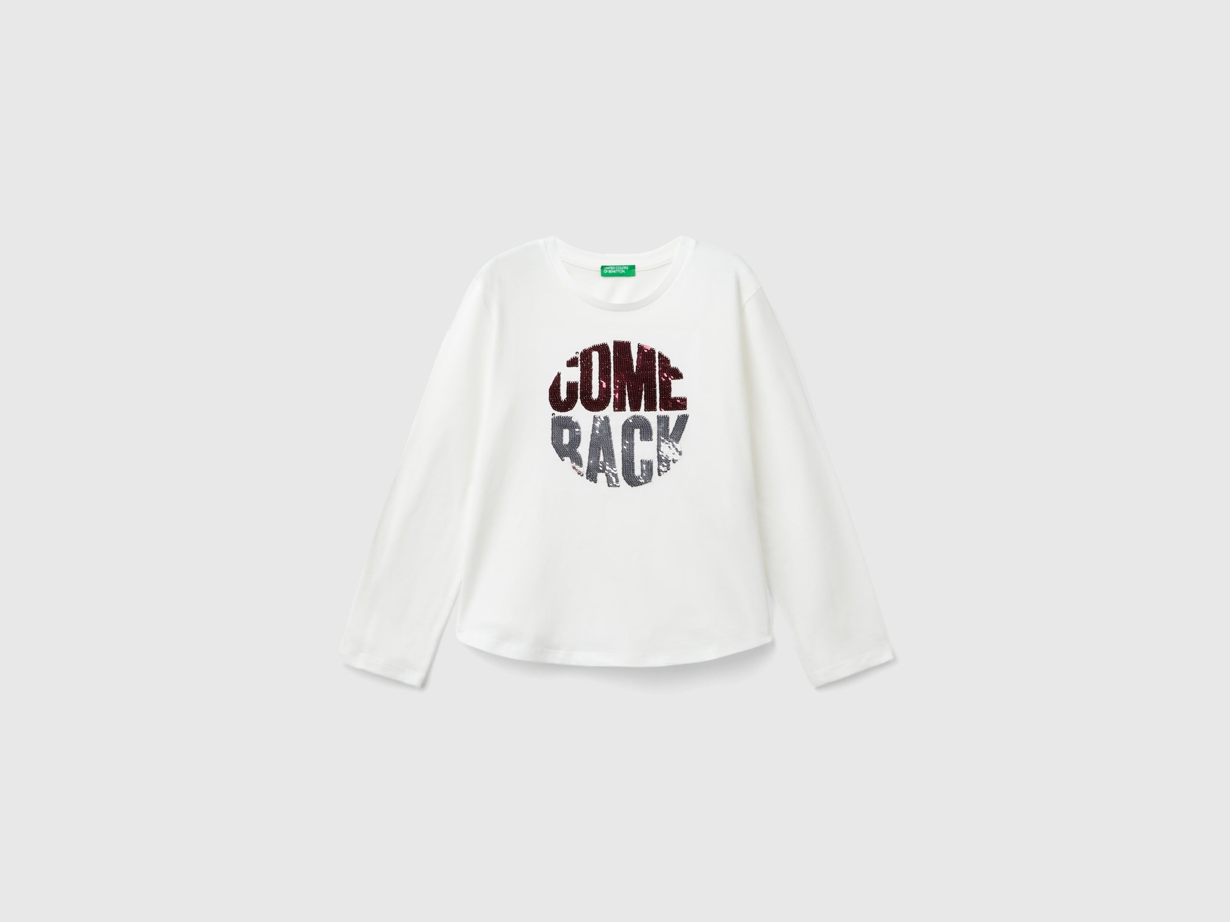 T-shirt com lantejoulas em algodão orgânico - ucb_image_FS