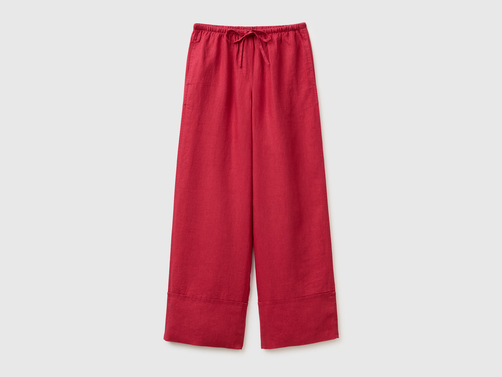 100% linen cuffed trousers - ucb_image_FS