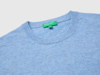 Camisola azul-celeste em pura lã Merino - ucb_image_DS1