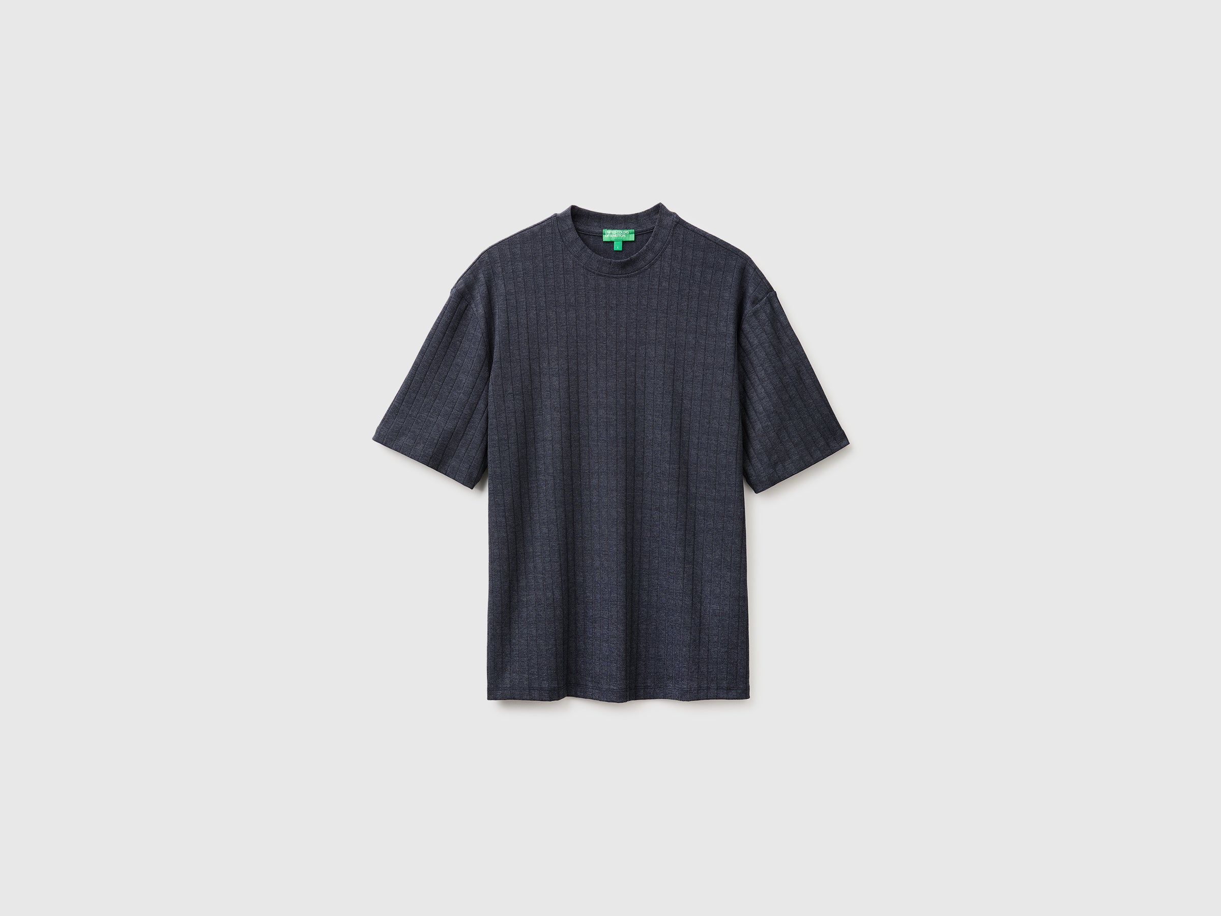 T-shirt canelada de algodão stretch - ucb_image_FS