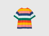 T-shirt over fit às riscas multicolor - ucb_image_BS